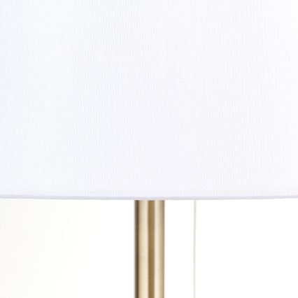Tafellamp met USB-poort LUDWIG 1xE27/40W/230V 50 cm wit/goud