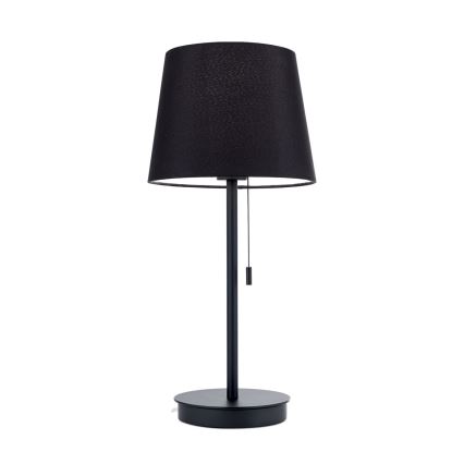 Tafellamp met USB-poort LUDWIG 1xE27/40W/230V 50 cm zwart