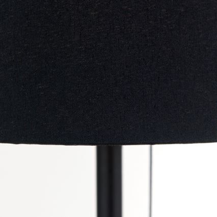 Tafellamp met USB-poort LUDWIG 1xE27/40W/230V 50 cm zwart