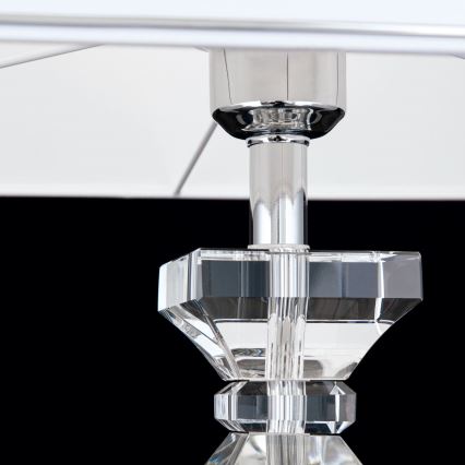 Kristallen tafellamp POKAL 1xE27/60W/230V wit/doorzichtig