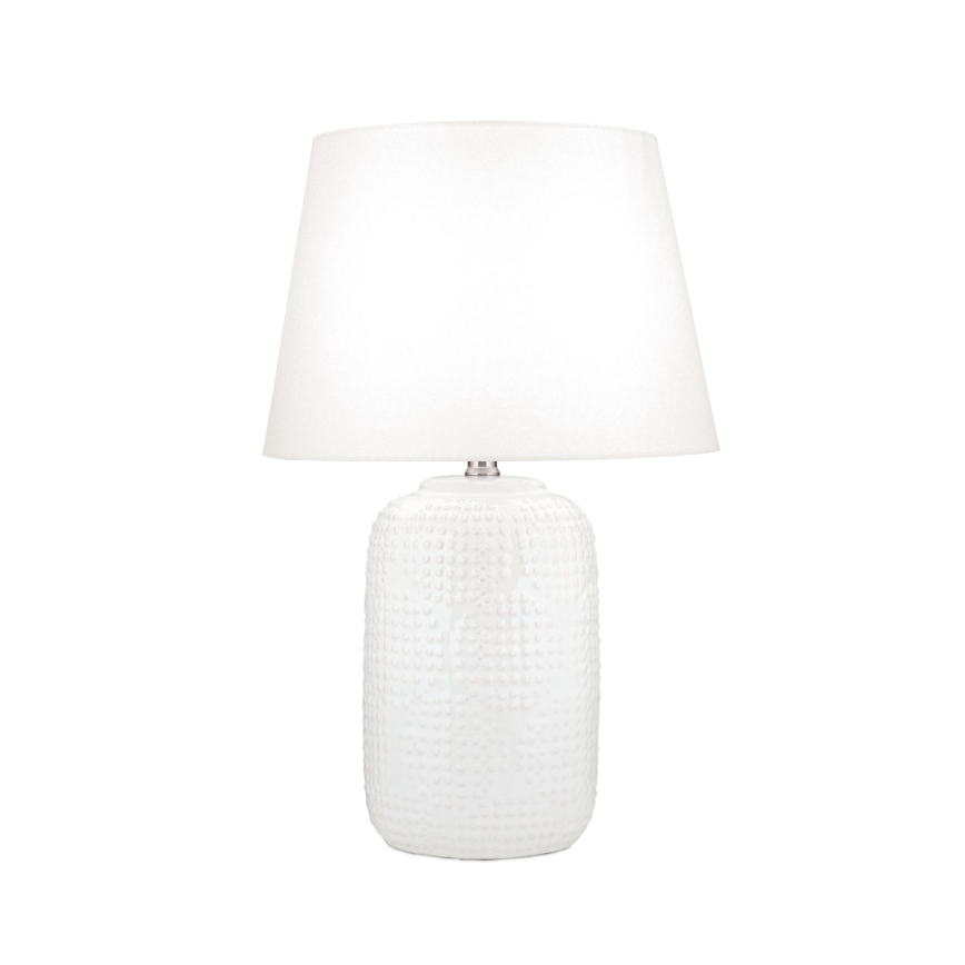 Tafellamp CORAL 1xE27/40W/230V keramiek/wit