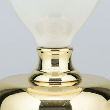 Tafellamp OVUM 1xE27/40W/230V 48 cm keramiek wit/goud