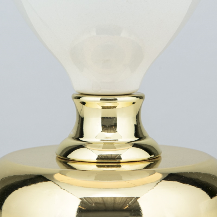 Tafellamp OVUM 1xE27/40W/230V 48 cm keramiek wit/goud