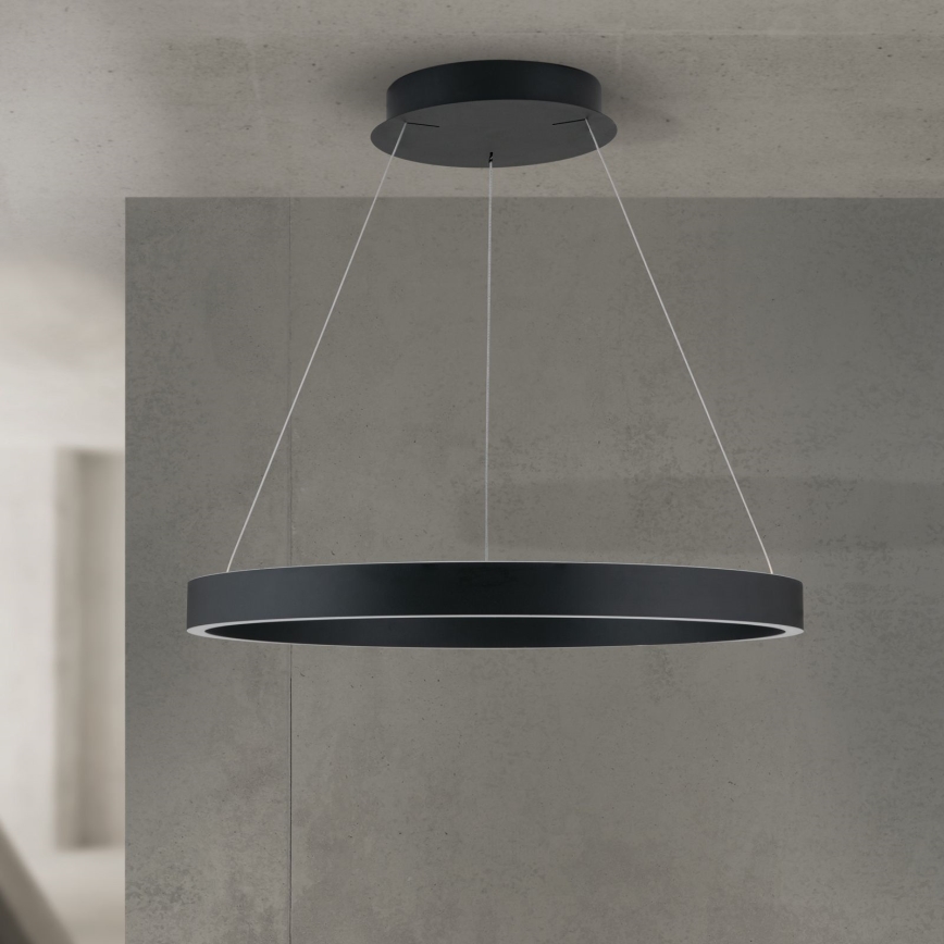 Dimbare pendellamp aan kabel KOLK LED/60W/230V 2700/3000/4000K Ø 60 cm zwart