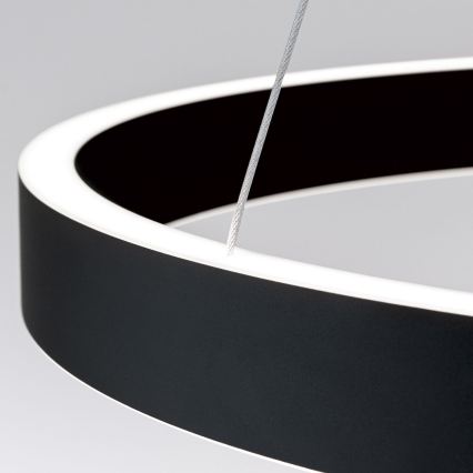 Dimbare pendellamp aan kabel KOLK LED/60W/230V 2700/3000/4000K Ø 60 cm zwart