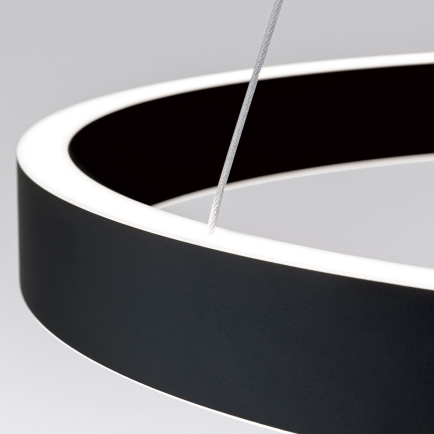 Dimbare pendellamp aan kabel KOLK LED/60W/230V 2700/3000/4000K Ø 60 cm zwart