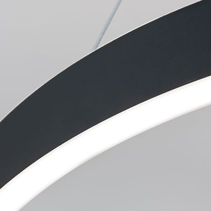 Dimbare pendellamp aan kabel KOLK LED/60W/230V 2700/3000/4000K Ø 60 cm zwart
