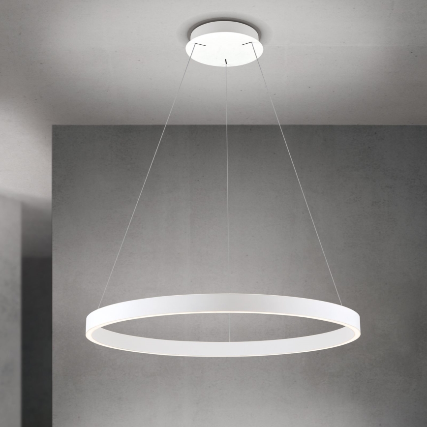 dimbare LED-hanglamp aan een kabel KOLK LED/80W/230V 2700/3000/4000K Ø 80 cm wit