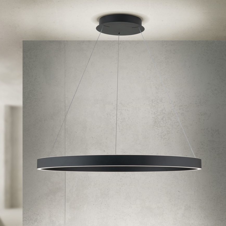 Orion - LED-dimbare hanglamp met kabelophanging KOLK LED/80W/230V 2700/3000/4000K Ø 80 cm zwart