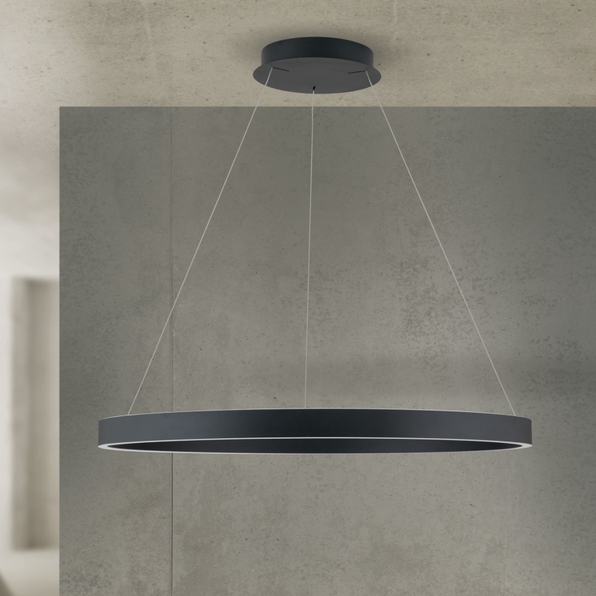 Orion - LED-dimbare hanglamp met kabelophanging KOLK LED/80W/230V 2700/3000/4000K Ø 80 cm zwart