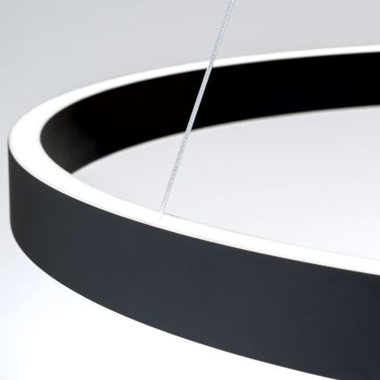 Orion - LED-dimbare hanglamp met kabelophanging KOLK LED/80W/230V 2700/3000/4000K Ø 80 cm zwart