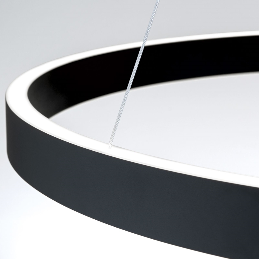 Orion - LED-dimbare hanglamp met kabelophanging KOLK LED/80W/230V 2700/3000/4000K Ø 80 cm zwart