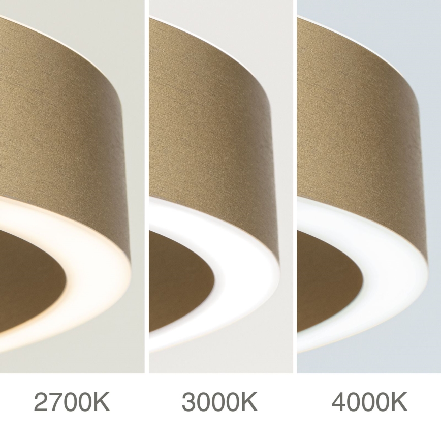 Dimbare LED-pendellamp aan kabel KOLK LED/40W/230V 2700/3000/4000 K Ø 40 cm, goudkleurig