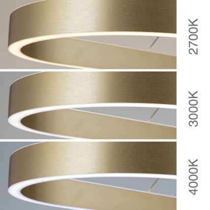 LED-kroonluchter aan kabel CARRARA LED/80W/230V 2700/3000/4000K goud