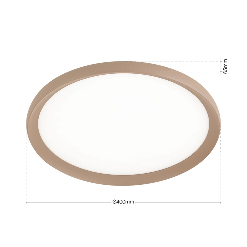 LED plafondlamp KANT LED/30W/230V 2700/3000/4000K Ø 40 cm beige