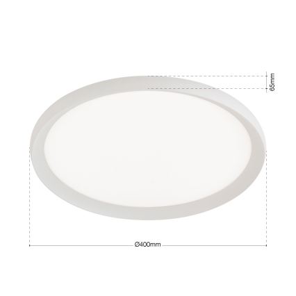 LED plafondlamp KANT LED/30W/230V 2700/3000/4000K Ø 40 cm wit