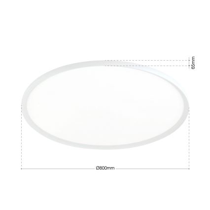 LED plafondlamp KANT LED/66W/230V 2700/3000/4000K Ø 80 cm wit