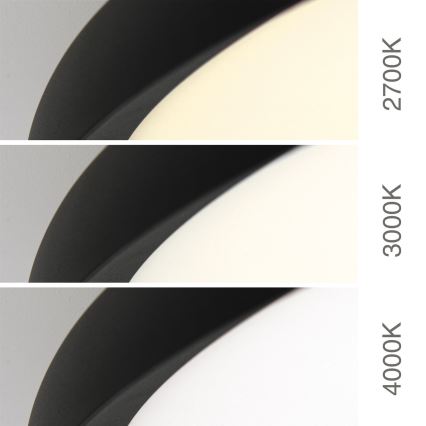 LED plafondlamp KANT LED/66W/230V 2700/3000/4000K Ø 80 cm zwart