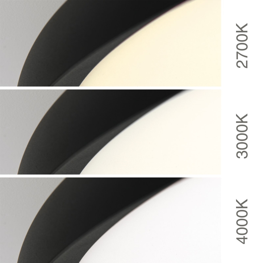 LED plafondlamp KANT LED/66W/230V 2700/3000/4000K Ø 80 cm zwart