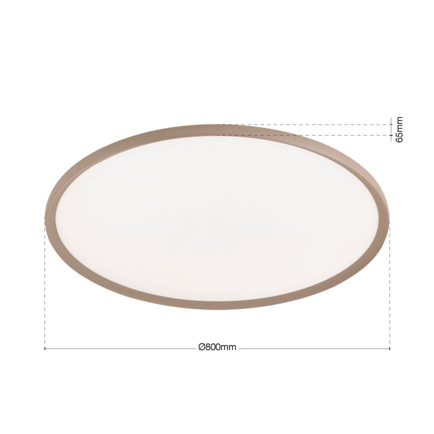LED-plafondlamp KANT LED/66W/230V 2700/3200/4000K Ø 80 cm beige