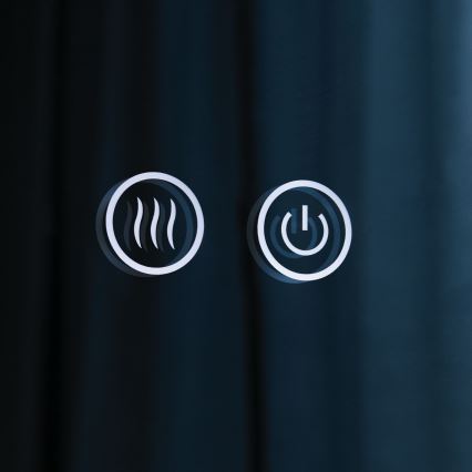 LED-badkamerspiegel, verwarmd, wandmodel met achtergrondverlichting FOCUS LED/27W/230V 3000/4200/6000K Ø 80 cm IP44