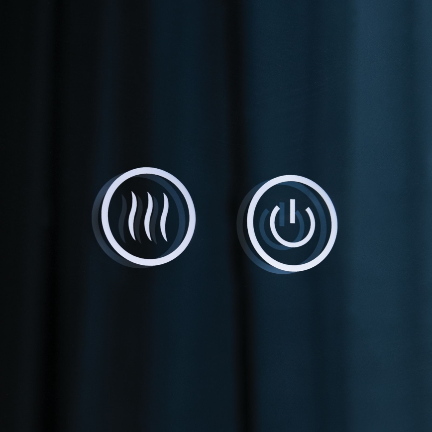 LED verwarmde badkamerspiegel met randverlichting FOCUS LED/30W/230V 3000/4200/6000K Ø 100 cm IP44