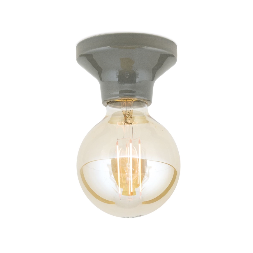 Plafondlamp FROST 1xE27/60W/230V grijs