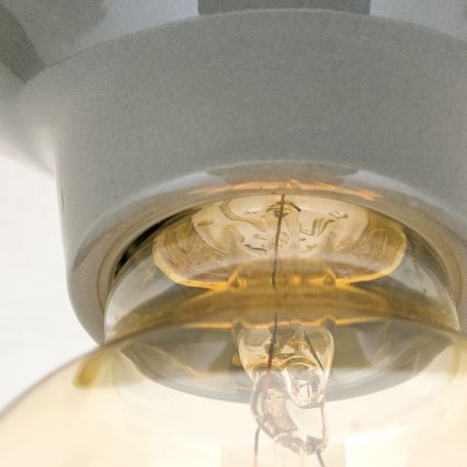 Plafondlamp FROST 1xE27/60W/230V grijs