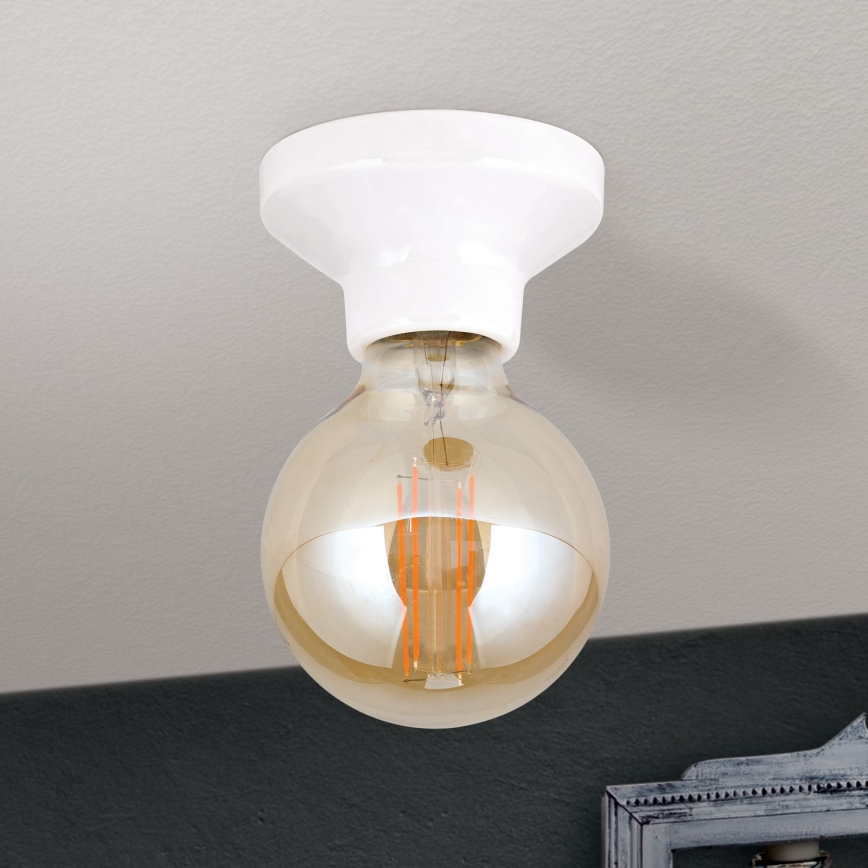 Plafondlamp FROST 1xE27/60W/230V wit