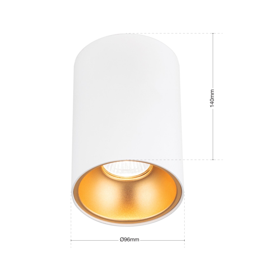 Spotlamp STARLIGHT 1xGU10/50W/230V wit/goud