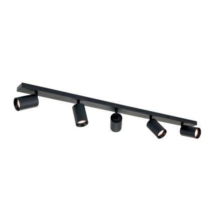 SEAN richtbare spotarmatuur 5x GU10/13W/230V zwart