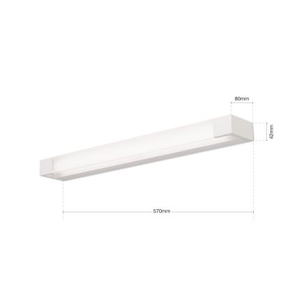 LED Badkamer spiegelverlichting MARILYN LED/21W/230V 57 cm IP44 wit