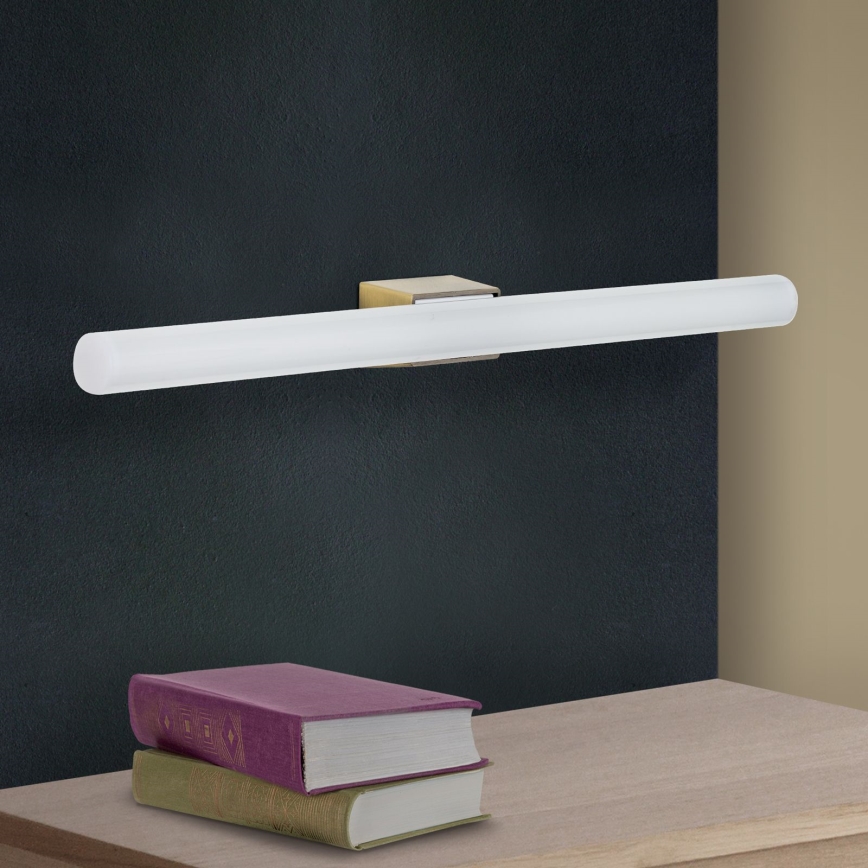 LED wand verlichting VISAGIST 1xS14d/8W/230V messing