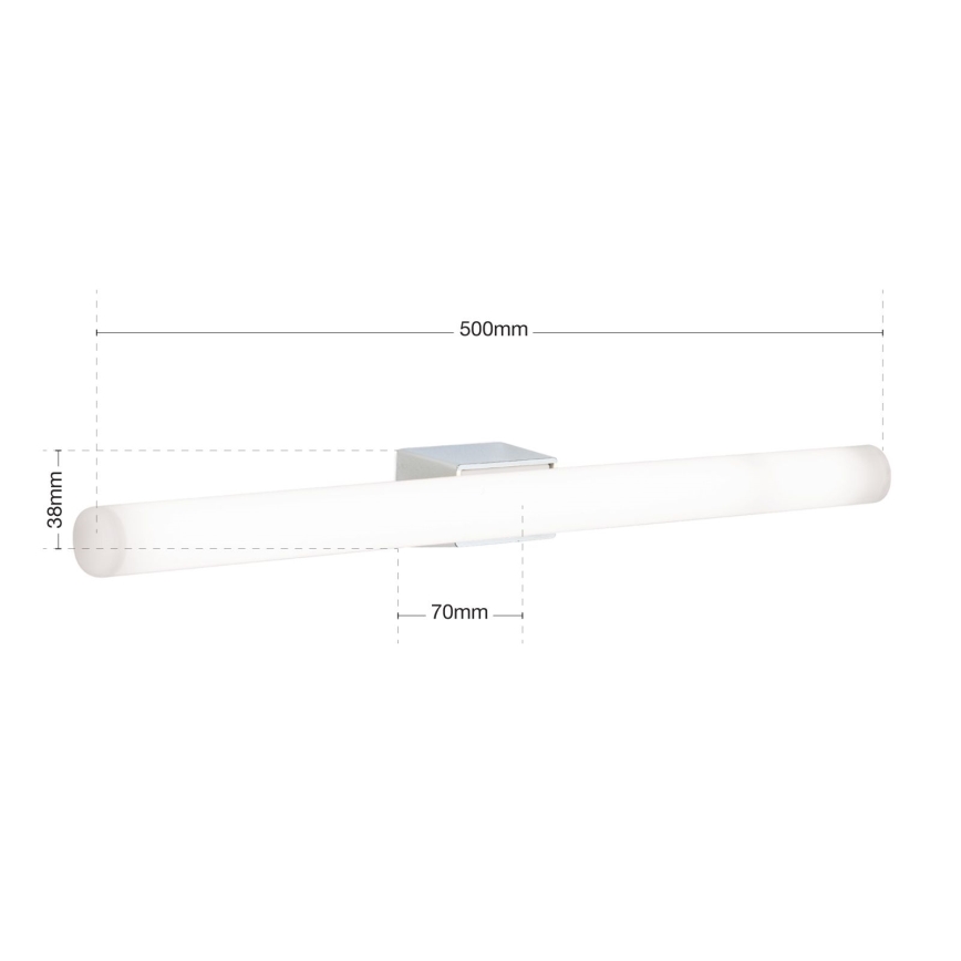LED wand verlichting VISAGIST 1xS14d/8W/230V wit