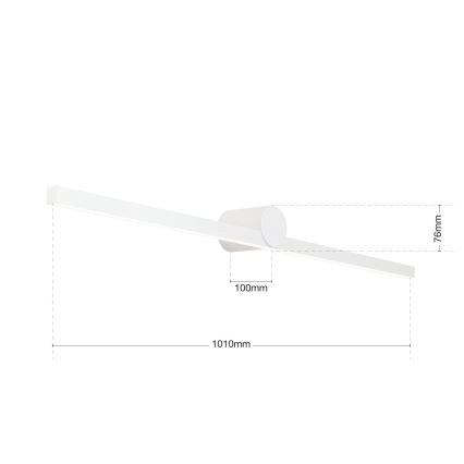 LED Badkamer spiegelverlichting BEAUTY LED/24W/230V 101 cm IP54 wit