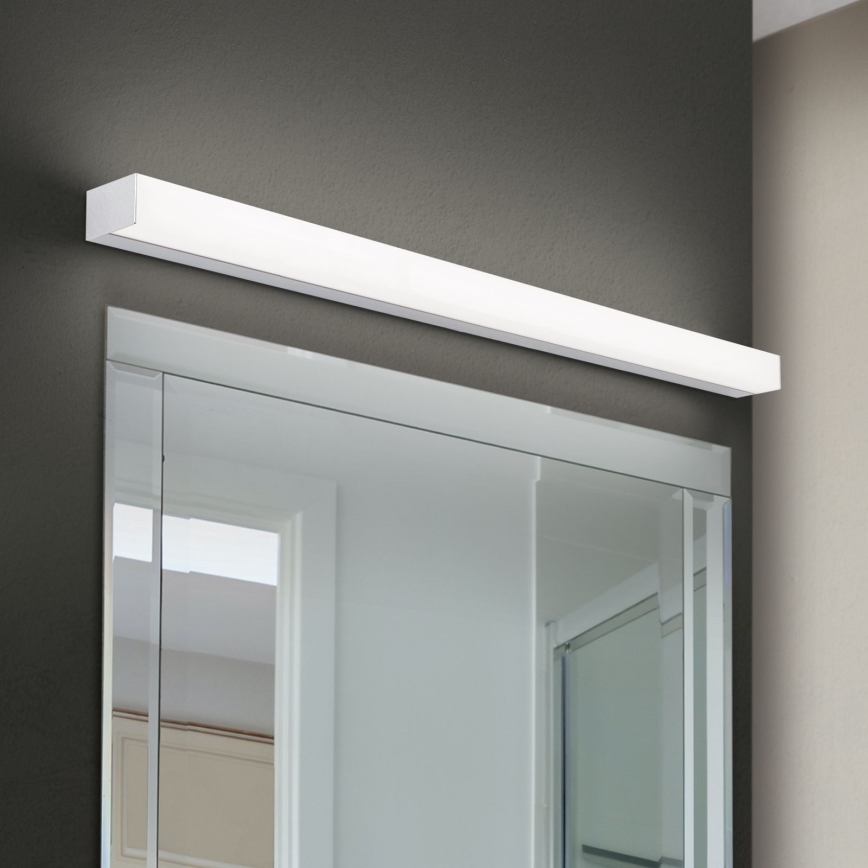 LED Badkamer spiegelverlichting HORIZON LED/18W/230V 3000/4000K 90 cm IP44 zilver