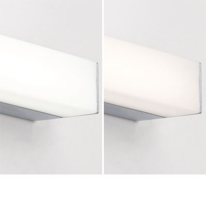 LED Badkamer spiegelverlichting HORIZON LED/18W/230V 3000/4000K 90 cm IP44 zilver