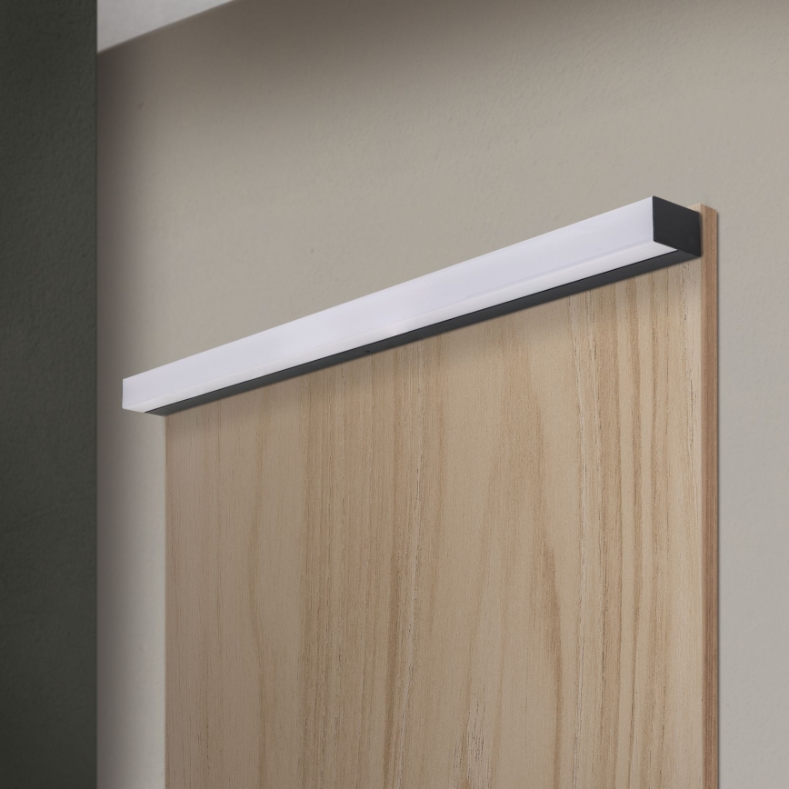 LED Badkamer spiegelverlichting HORIZON LED/18W/230V 3000/4000K 90 cm IP44 zwart