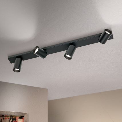 Spotarmatuur SEAN 4xGU10/13W/230V zwart