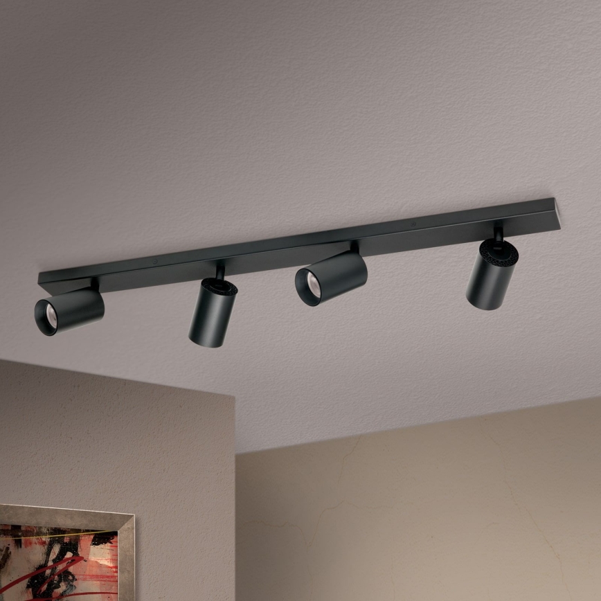 Spotarmatuur SEAN 4xGU10/13W/230V zwart