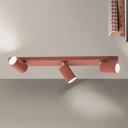 Spotlamp PENN 3xGU10/13W/230V baksteenrood