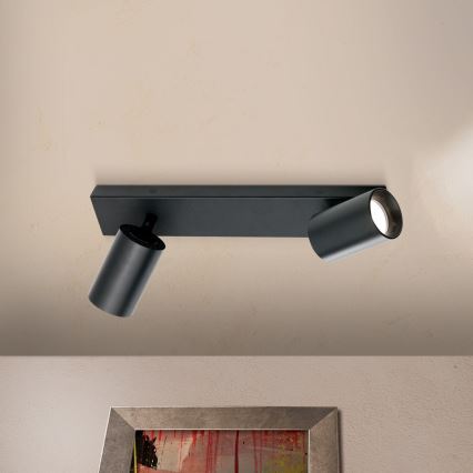 Spotlamp SEAN 2xGU10/13W/230V zwart