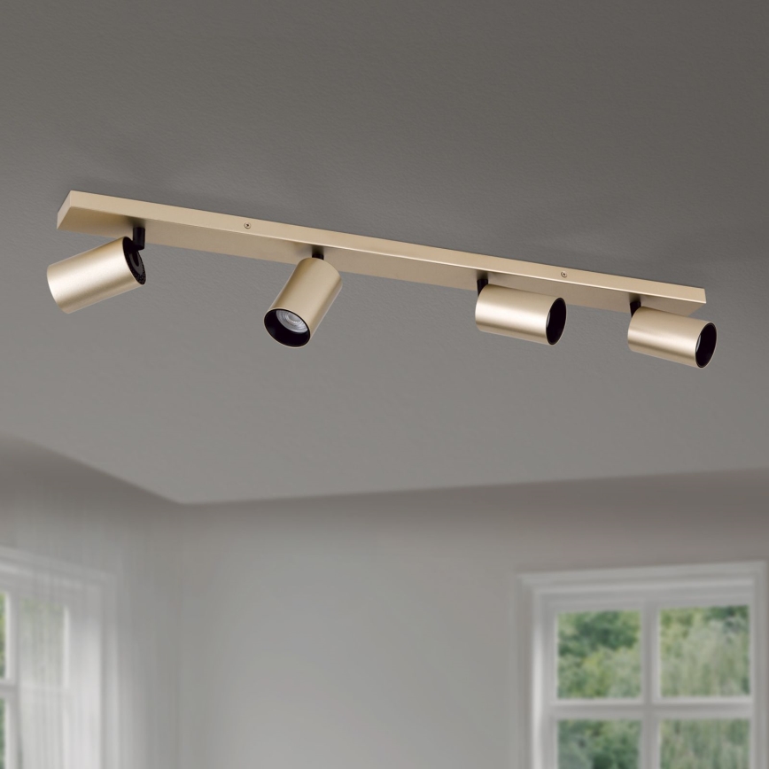 Spotlamp SEAN 4xGU10/13W/230V goudkleurig