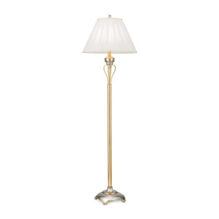 Staande Lamp TIZIA 1xE27/60W/230V wit/goud/patina