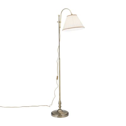 Staande Lamp TONIA 1xE27/60W/230V 183 cm wit/brons