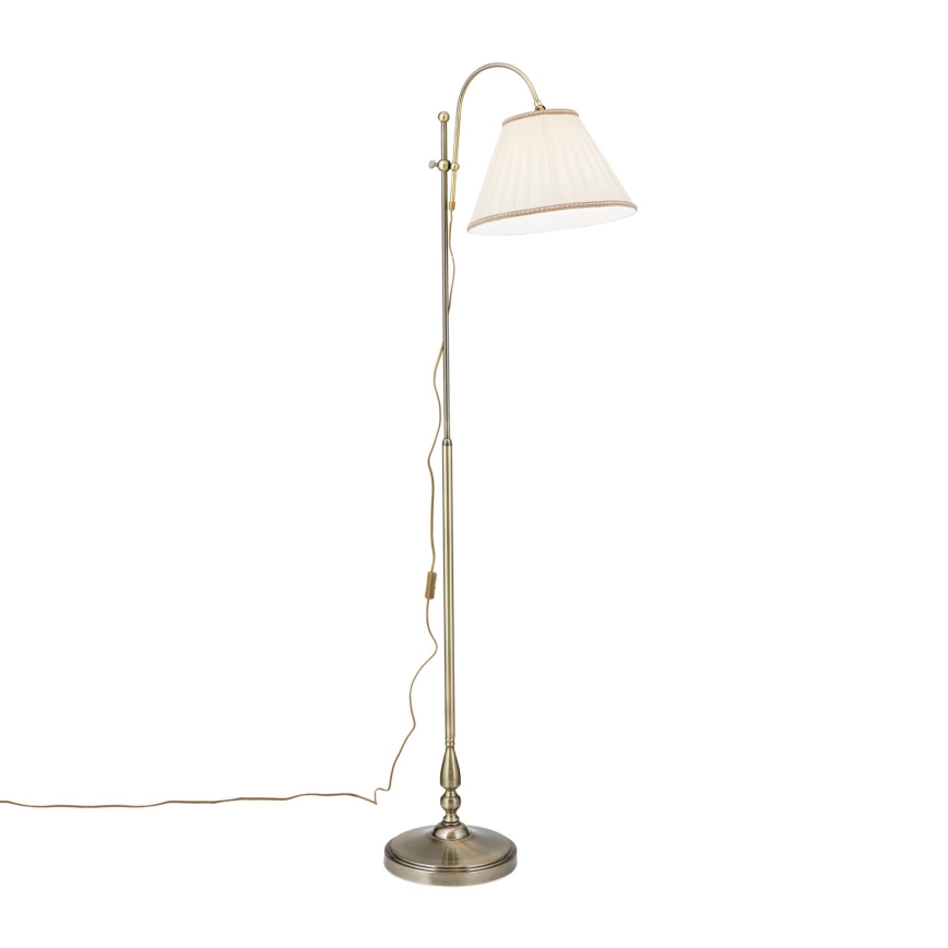Staande Lamp TONIA 1xE27/60W/230V 183 cm wit/brons