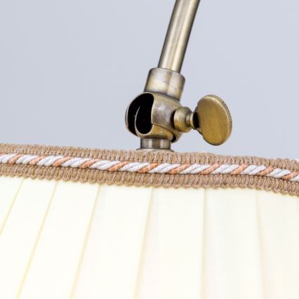 Staande Lamp TONIA 1xE27/60W/230V 183 cm wit/brons