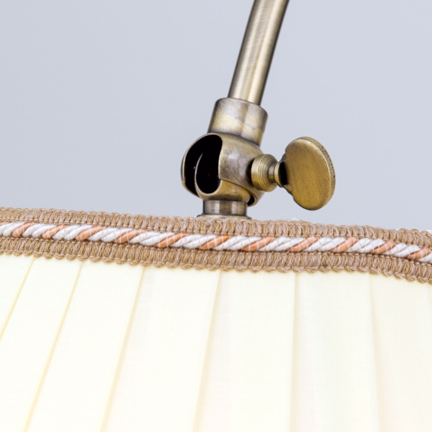 Staande Lamp TONIA 1xE27/60W/230V 183 cm wit/brons