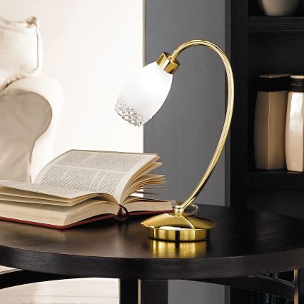 Tafellamp CARLA 1xG9/28W/230V goudkleurig