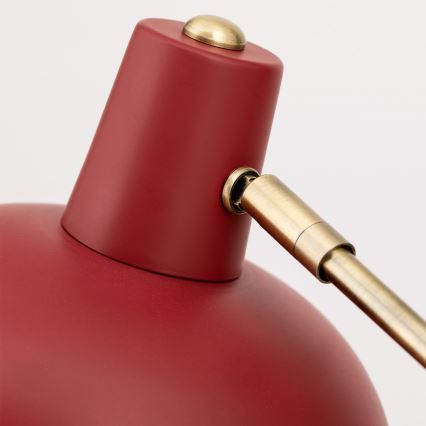 Tafellamp FEDRA 1xE14/40W/230V rood/messing